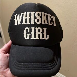 Black 'Whiskey Girl' Cap